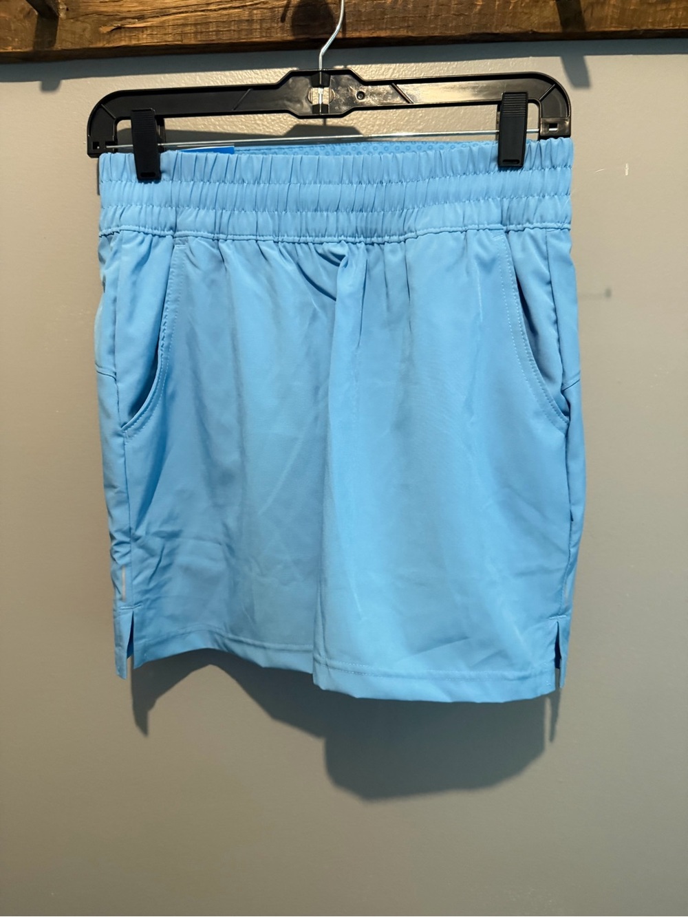 Columbia Light Blue Athletic Skort with Elastic Waist